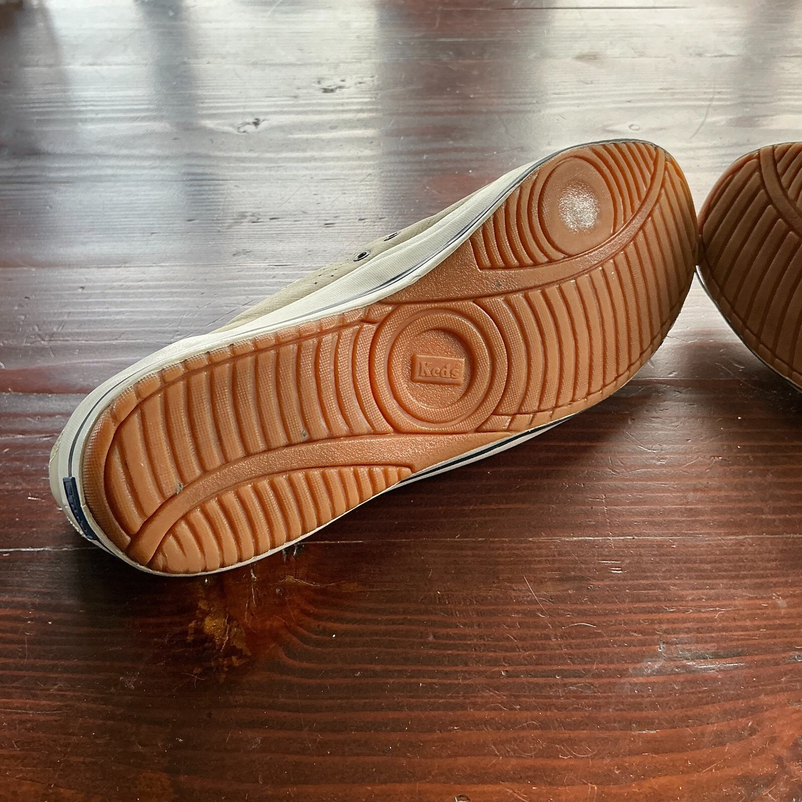 SAOLA Sneakers Keds Spirit Oxford donna 10 beige pelle suola gomma stringate WH 14169M