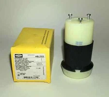 HUBBELL TWIST-LOCK INSULGRIP HBL2323 FEMALE 20A 250VAC 2P 3W GRND