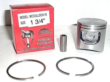NEW MCCULLOCH 10-10 1 3/4"  REPLACEMENT PISTON KIT, REPLACES PART # 69212