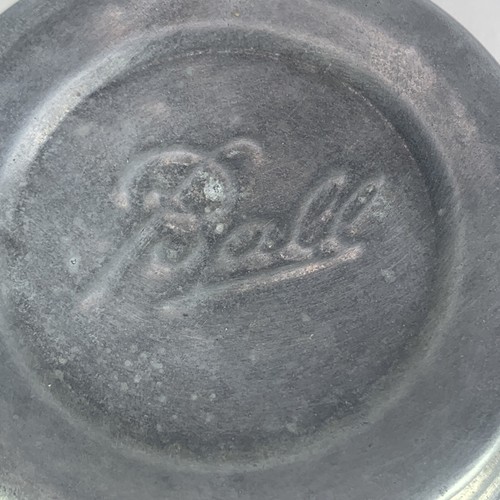 Vintage Kugel oder Atlas Zink Kappe Deckel Reg Mund Mason Einmachglas mit Glaseinsatz - Bild 2 von 16