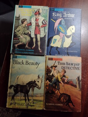 Vintage! 4 Books ''Companion Library'' Set 1963/1965  Black Beauty/King Arthur etc
