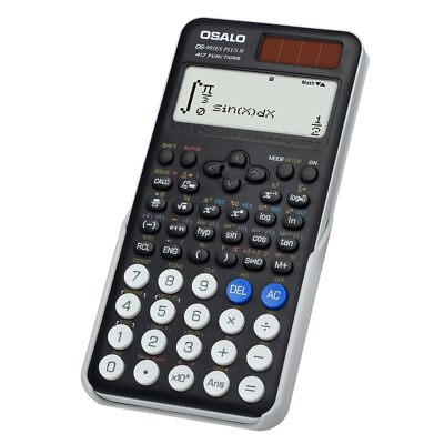 Scientific Calculator 417 Function Line 10+2 Digits Written