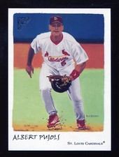 2002 Topps Gallery Red Hat Variation Albert Pujols #56 St. Louis Cardinals