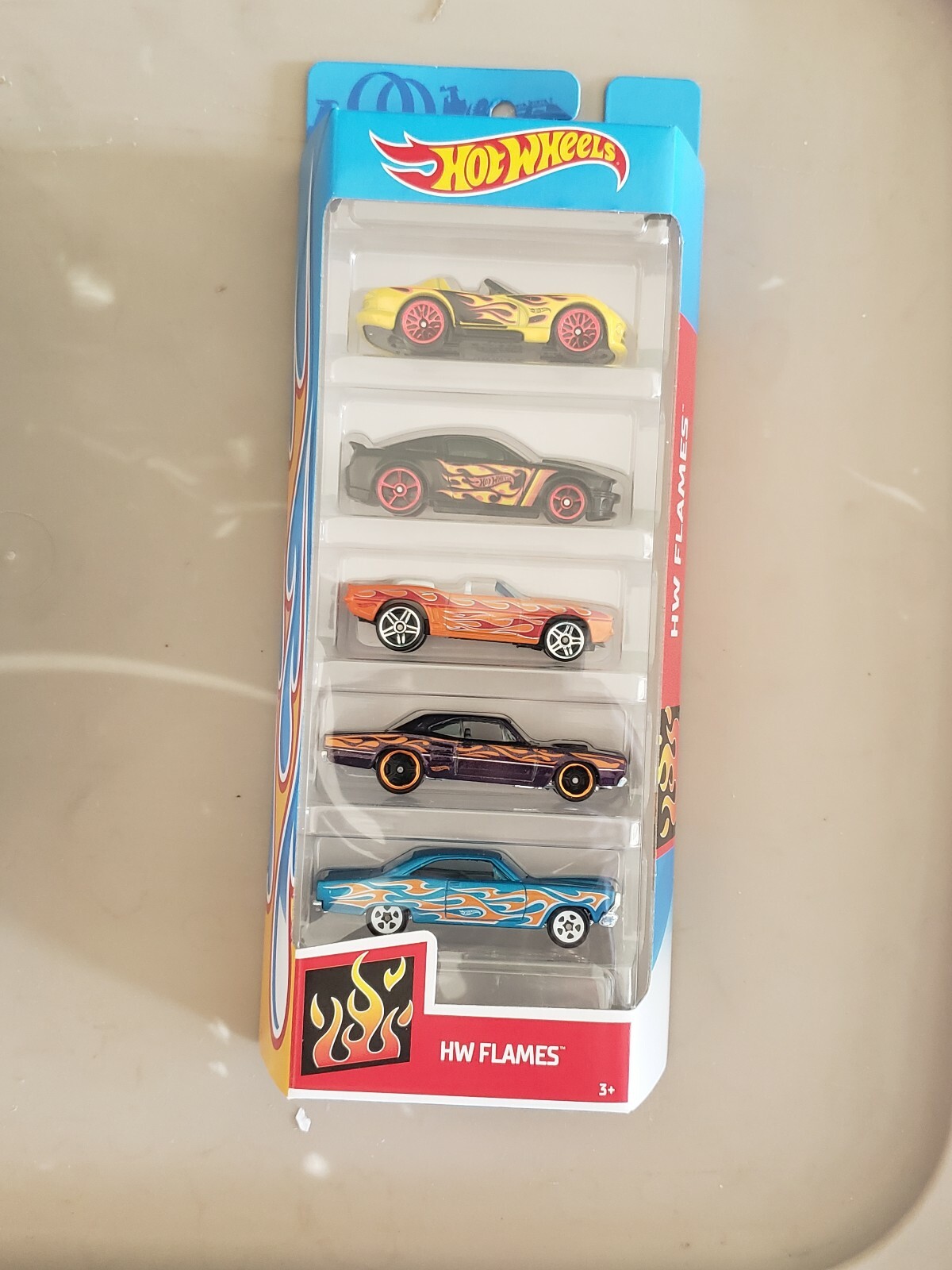 hot wheels flames 5 pack 2018