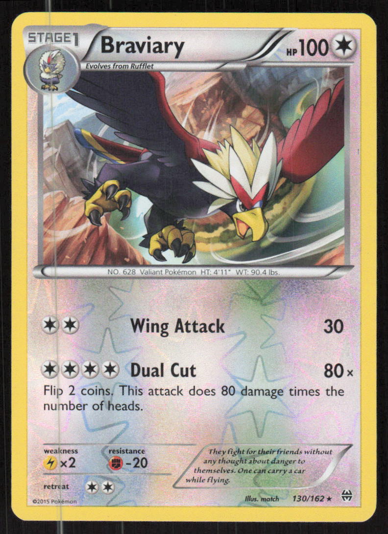 Pokemon TCG XY - BREAKthrough #130/162 Braviary LP