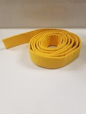 Karate Taekwondo Yellow Martial Arts Belt Unbranded 82 Inches 3H