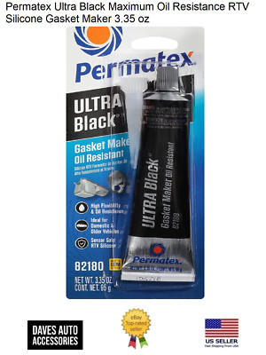 Permatex Ultra Black Maximum Oil Resistance RTV Silicone Gasket Maker 3.35 oz