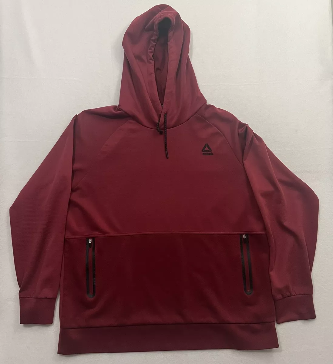 Burgundy reebok hotsell hoodie