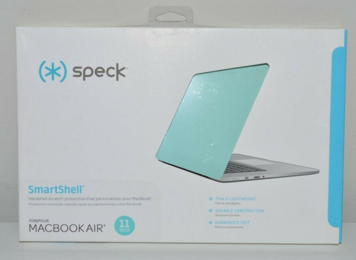Invloed verdiepen Conventie New Speck Products SmartShell Case for MacBook Air 11-Inch Seafoam Blue |  eBay
