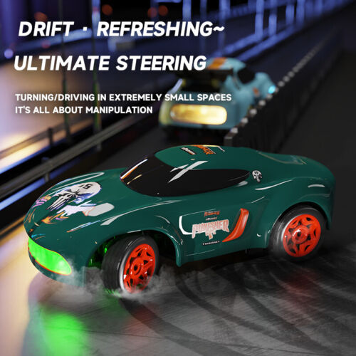 Mini RC 4x4 Drift Car 1:64 Super Pequeño RC Alta Velocidad Carreras Geniales Luces Juguete Automático - Imagen 8 de 14