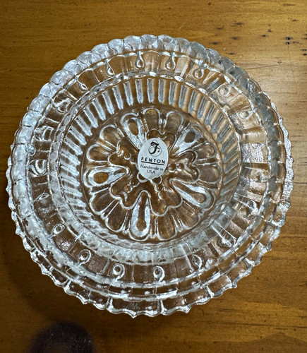 Fenton Clear Fairy Lamp Insert-original sticker