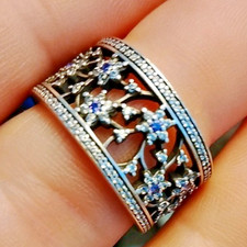 Genuine Pandora Forget Me Not Ring US SZ 8.5 ...