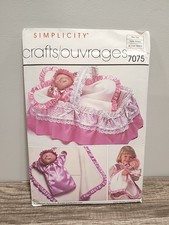 Vintage Simplicity #7075 Doll Pattern Hand Pu...
