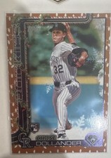 2025 Topps Holiday - Chase Dollander #H130 Gold Holiday Lights (RC)