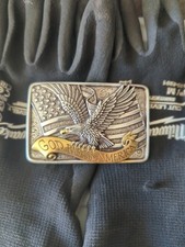 Nice Nocona God Bless America Belt Buckle