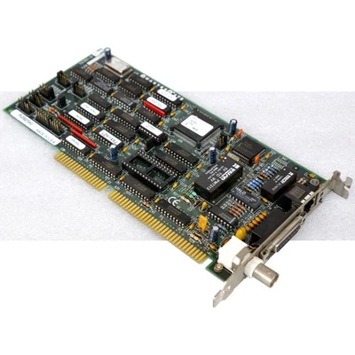 Vintage Adaptec 727001-0104 BNC Network Card ISA Slot RJ-45 Card M1367 - Image 1 of 4