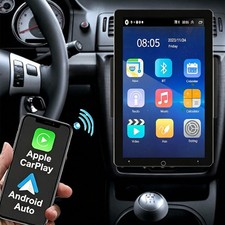 2Din 10inch Car Radio Stereo Apple CarPlay Android 15 Rotatable GPS Navi WIFI BT
