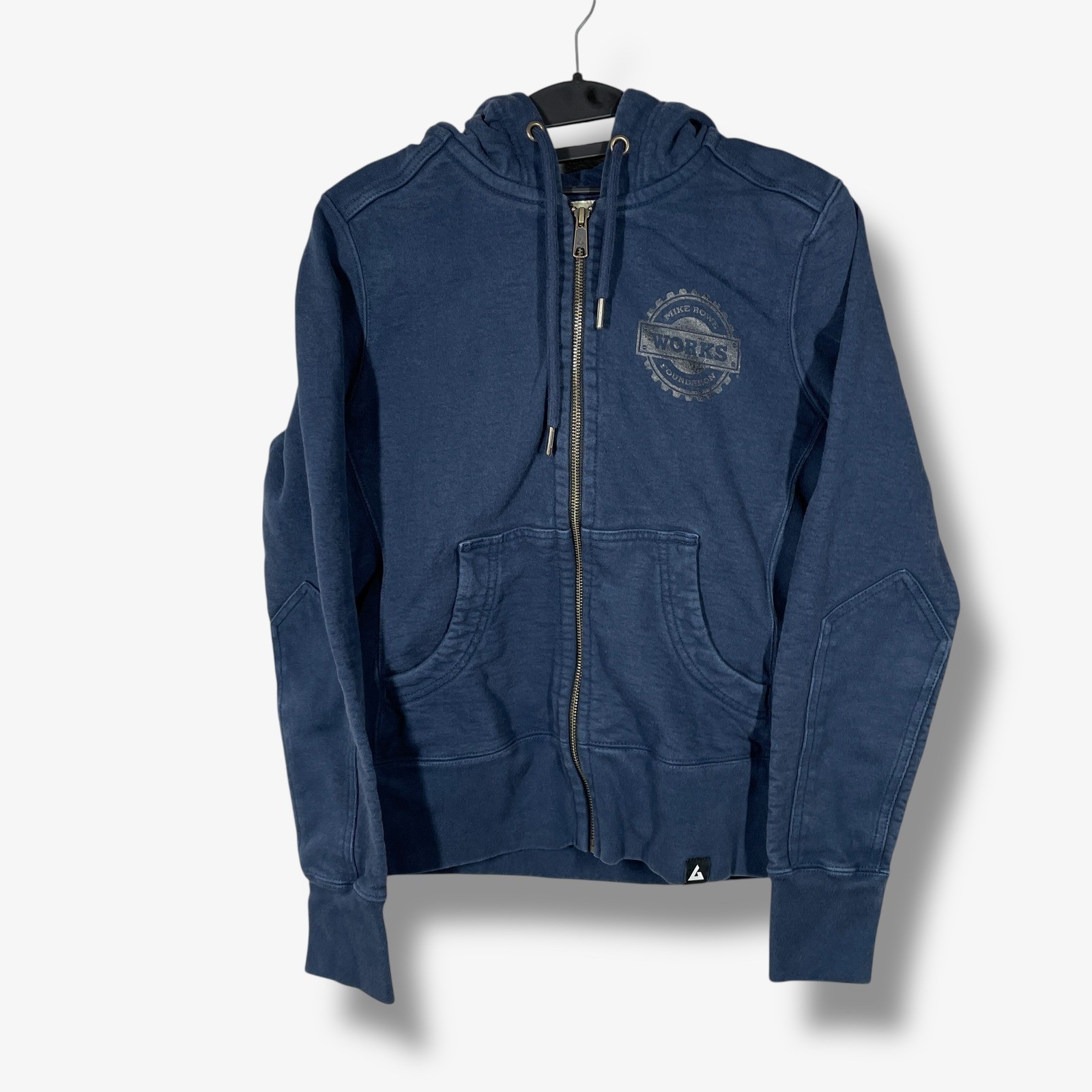 FILA Felpa con cappuccio zip American Giant Mike Rowe Works Foundation donna piccola pesante