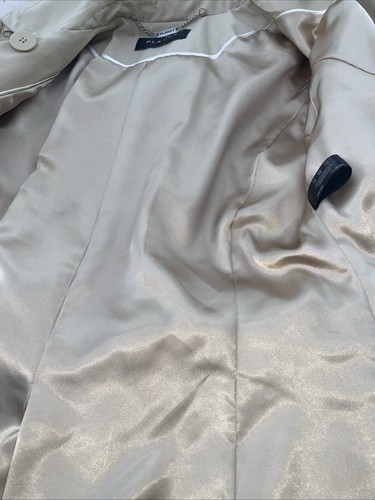 Women's Beige Trench Coat by Planet sz 12uk - Picture 11 of 16