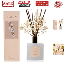 Reed Diffuser Set, Clean Linen 6.7 fl oz Scented Diffuser with Sticks Home Fr...