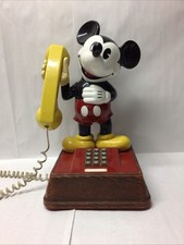 MICKEY MOUSE Disney 1976 Vintage Landline Push Button Telephone 