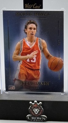 2026 Wild Card Matte Metal Steve Nash 3/5 Blue America 250 Phoenix Suns