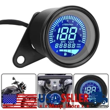 ^Motorcycle  Speedometer Meter Tachometer Fuel Gauge Digital LED LCD Odometer