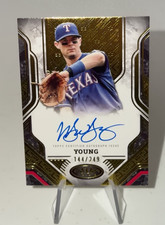 2025 Topps Tier One Prime Performers Michael Young Gold Foil Auto /249 #PPA-MY
