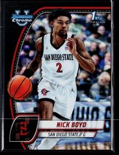 2024-25 Bowman University Chrome #73 Nick Boyd San Diego State Black Wave