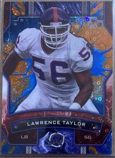 Lawrence Taylor 2024 Topps Resurgence #71 Blue & Orange Spark Refractor