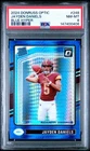 2024 Donruss Optic Jayden Daniels Blue Hyper Rated Rookie #248 PSA 8 NM-MT
