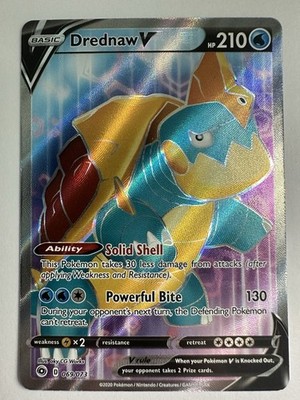 Pokemon TCG SWSH Champion s Path Drednaw V 069/073 Ultra Rare Full Art Card