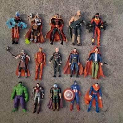 Marvel Action Figure Lot of 15 - Avengers MCU Comics Hulk Iron Man Thor Mysterio