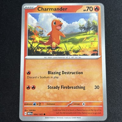 Pokemon 151 Starter Set Charmander, Squirtle, Bulbasaur, Pikachu