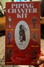 NIB Sealed Bagpipes Of Caledonia Piping Chanter Kit Scotland Beautiful Wood
