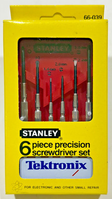 Stanley Tools 6pc Precision Screwdriver Set 66-039 Electric / Small Repair