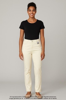 MARC AUREL Stoffhose Damen Hose Pants Chino Gr. EU 38 Baumwolle Crem... #7s3awjt