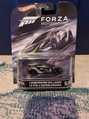 Hot Wheels LAMBORGHINI GALLARDO LP 570-4 SUPERLEGGERA black Forza HW 1:64 DJF55