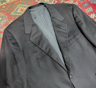 OXXFORD CLOTHES mens sz 46R 100% cashmere blazer jacket navy blue