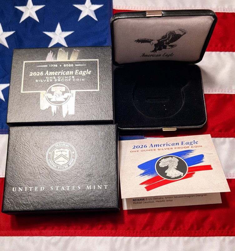 OGP ONLY - 1776 2026 W US MINT ASE PROOF LIBERTY BELL PRIVY BOX & COA - NO COIN