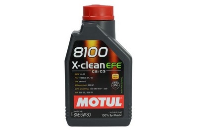 For MOTUL 8100 X-CLEAN EFE 5W30 1L Engine Oil 5W30 1L 8100 109470 Engine Oil 81