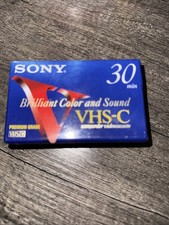 Sony VHS-C Recording Video Tape 30 Minute Brand New Sealed Premium