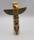 Vintage Playmobil Native American Indian Accessories TOTEM POLE Yellow Bird Whit