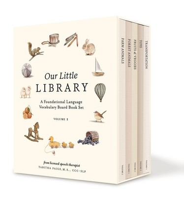 Our Little Library: A Foundational Language Vocabulary Board Book Set for Ba...