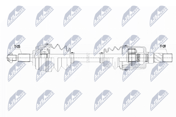 Nty NPW-RE-099 Antriebswelle Vorne Links FüR Renault-image