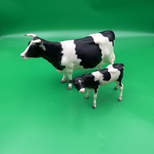 Breyer Holstein Cow and Calf Farm Vintage Cow Family Plastic Farm Animals