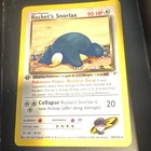 Pokémon TCG Rocket's Snorlax 33/132 1st Edition Gym Heroes Rare Basic 90 HP WotC