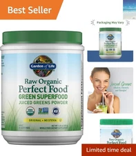 Raw Organic Greens Powder - Juiced Superfood for Detox and Energy (30 Servings)