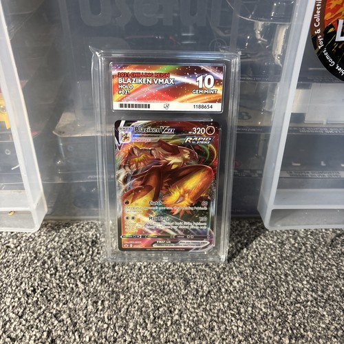 Blaziken VMAX graded ACE 10 for sale on eBay