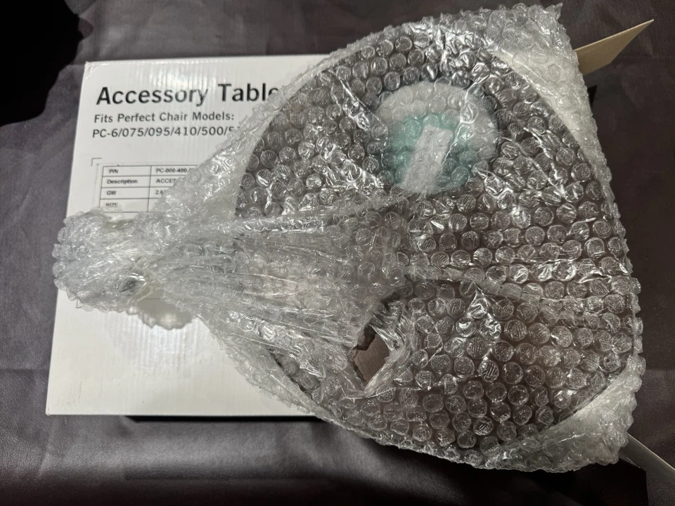 HUMAN TOUCH 完美椅子 原始设备制造商 黑胡桃木 配件 侧桌杯架 — 第 2/3 张图片